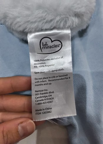 Gri Fil Figürlü Peluş çıngırak - Görsel 4