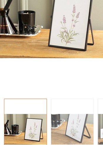 English Home siyah metal Fotoğraf Çerçevesi - Görsel 2