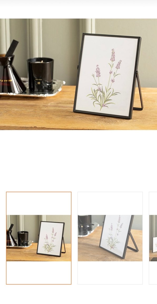 English Home siyah metal Fotoğraf Çerçevesi - Görsel 2