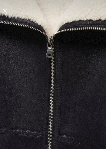 Kürk detaylı Mango Mont - Görsel 5