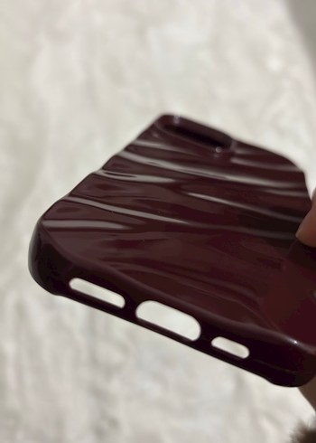 iPhone 15 bordo telefon kılıfı - Görsel 3