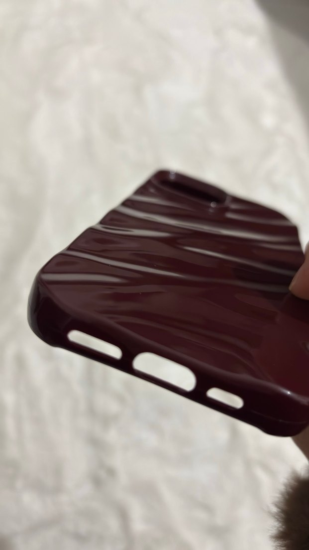 iPhone 15 bordo telefon kılıfı - Görsel 3