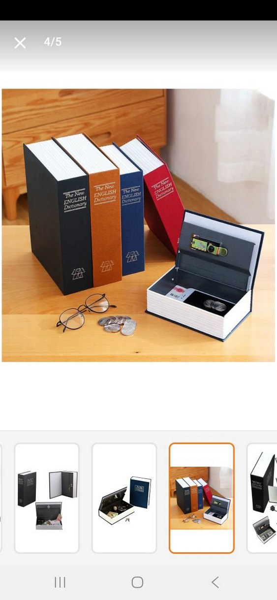 Siyah Kitap Görünümlü Gizli Kasa - Görsel 2