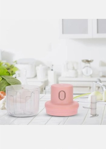 Pastel Pembe Mini Doğrayıcı Blender - Görsel 2