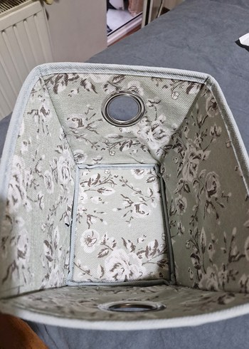 Bej Gri Desenli Saklama Sepeti - Görsel 3