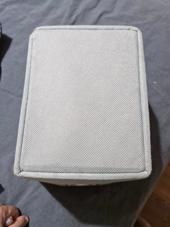 Bej Gri Desenli Saklama Sepeti - Görsel 4