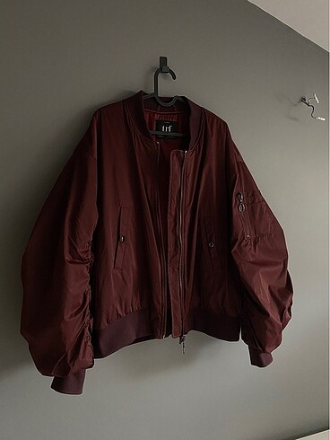 l Beden bordo Renk zara bomber mont