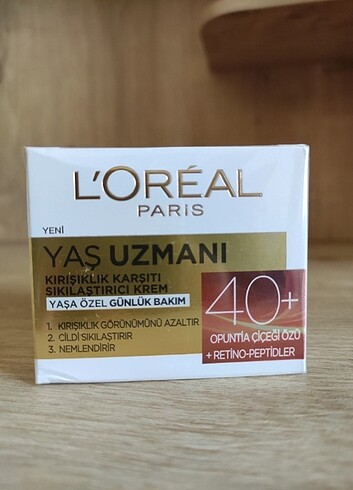 Loreal yaş uzmanı kırışıklık karşıtı yüz kremi +40