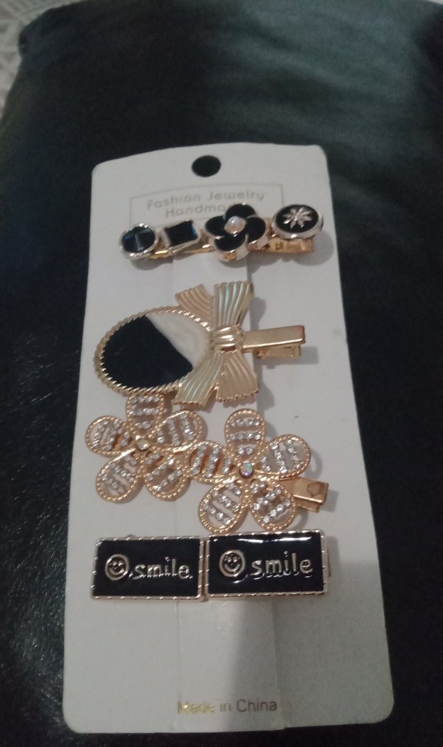 Kadın Payetli Altın toka Seti - Görsel 3