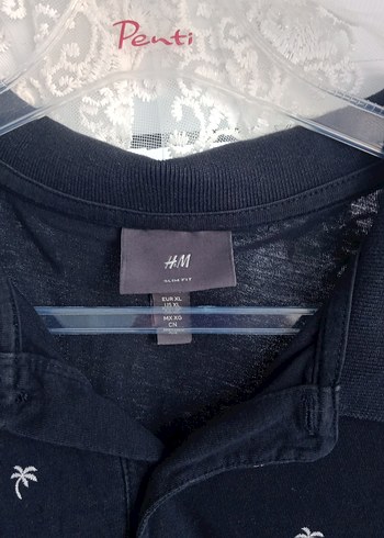 Erkek Lacivert Polo Tişört, Kısa Kollu, Baskılı - Görsel 4