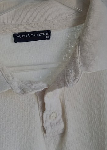 Beyaz Keten Erkek Polo Tişört - Görsel 6