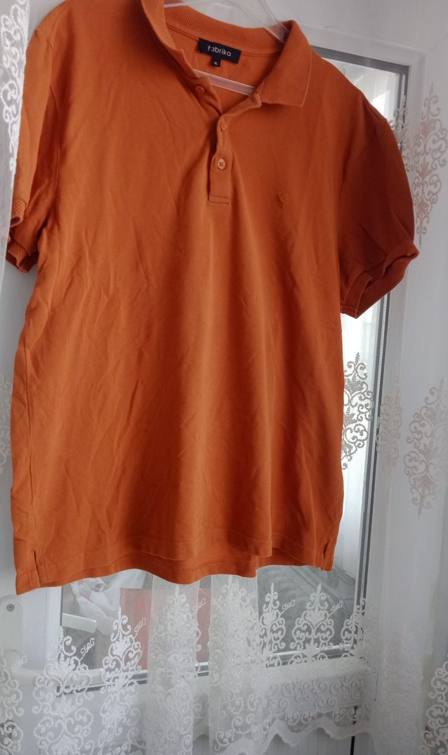 Erkek turuncu Kısa Kollu Polo Tişört - Görsel 2