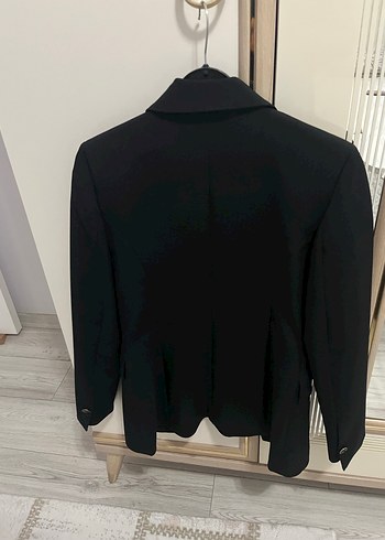 s Beden siyah Renk Düğmeli Siyah Kadın Blazer Ceket