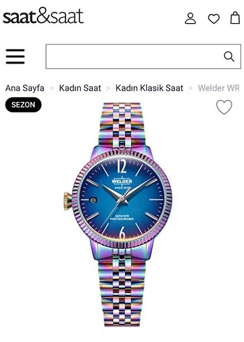 Welder WR Parlak Çok Renkli Kadın Kol Saati