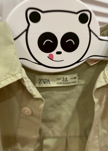 Erkek Çocuk Keten Khaki Gömlek - Görsel 2