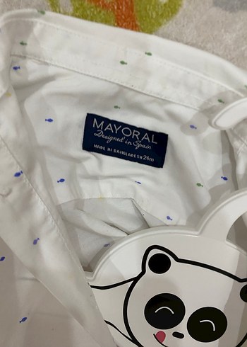 Düğmeli Beyaz Erkek Çocuk Gömlek - Görsel 2