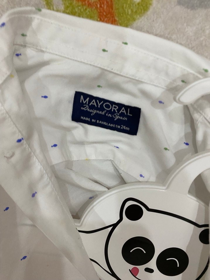 Düğmeli Beyaz Erkek Çocuk Gömlek - Görsel 2