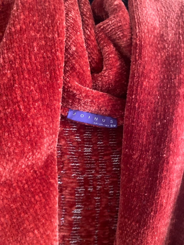 Parlak Kırmızı Uzun Kolsuz Kadın yelek - Görsel 3