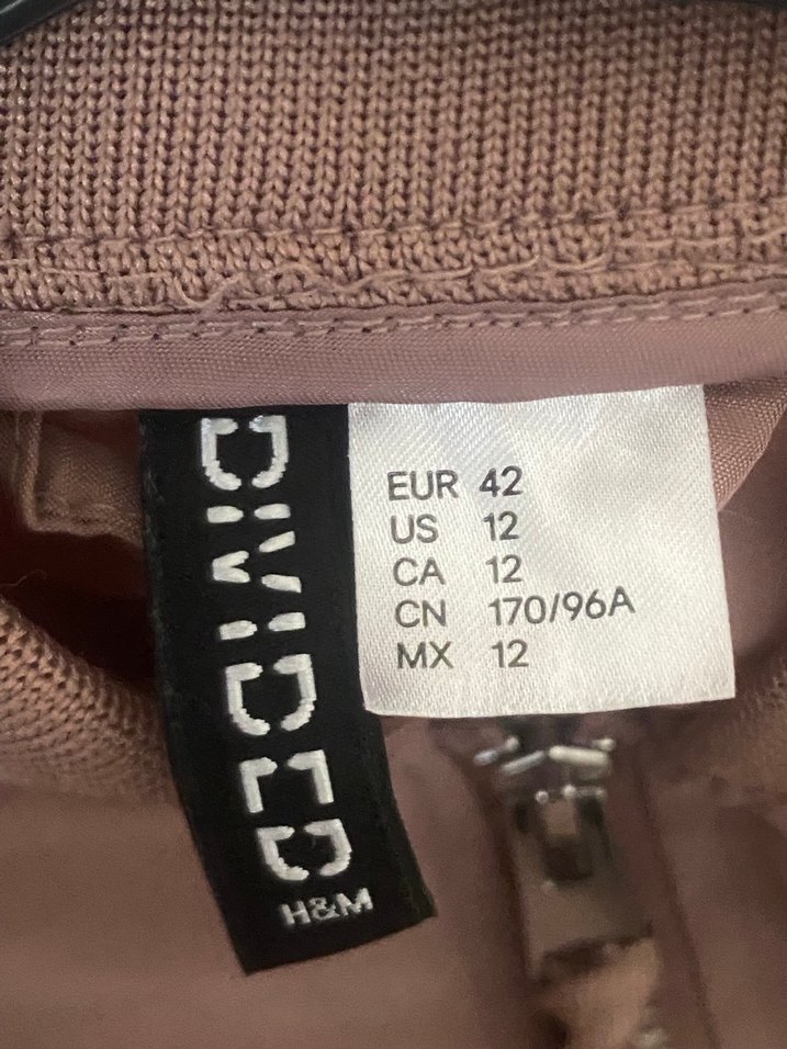 Pembe Midi Kadın Ceket Fermuarlı - Görsel 4