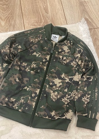 Erkek Kamuflaj Fermuarlı Adidas Ceket - Görsel 4