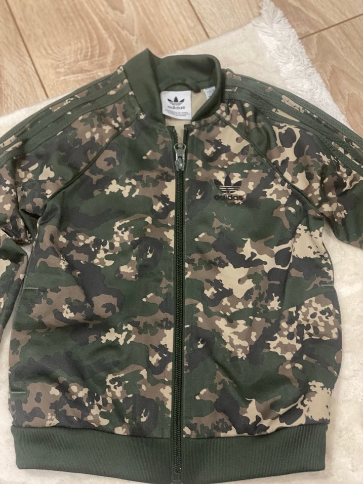 Erkek Kamuflaj Fermuarlı Adidas Ceket - Görsel 2