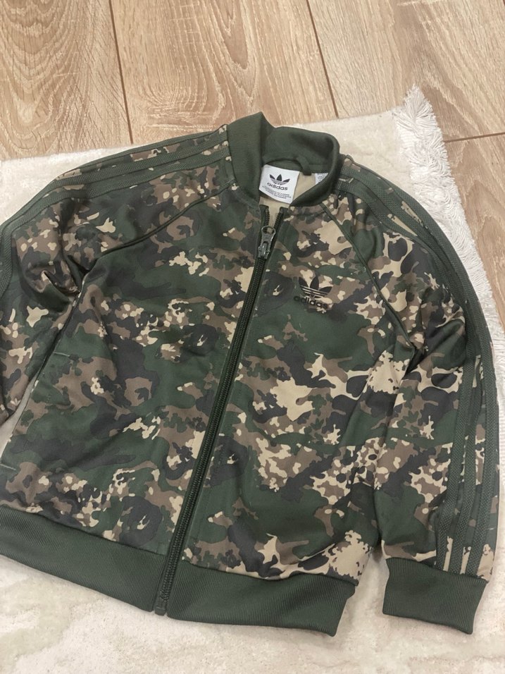 Erkek Kamuflaj Fermuarlı Adidas Ceket - Görsel 4