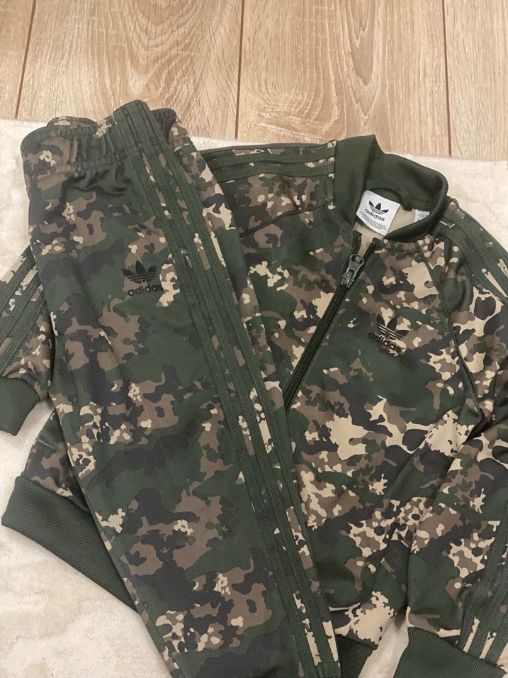 Erkek Kamuflaj Fermuarlı Adidas Ceket - Görsel 3