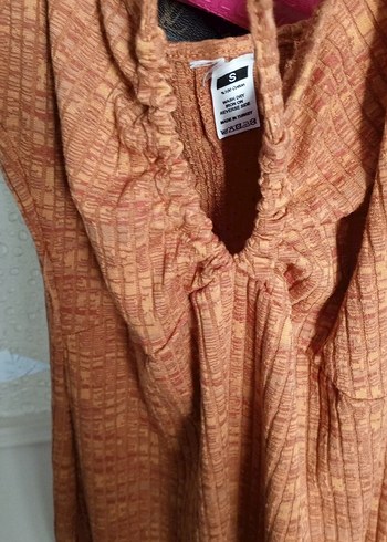 Kahverengi elbise - Görsel 2