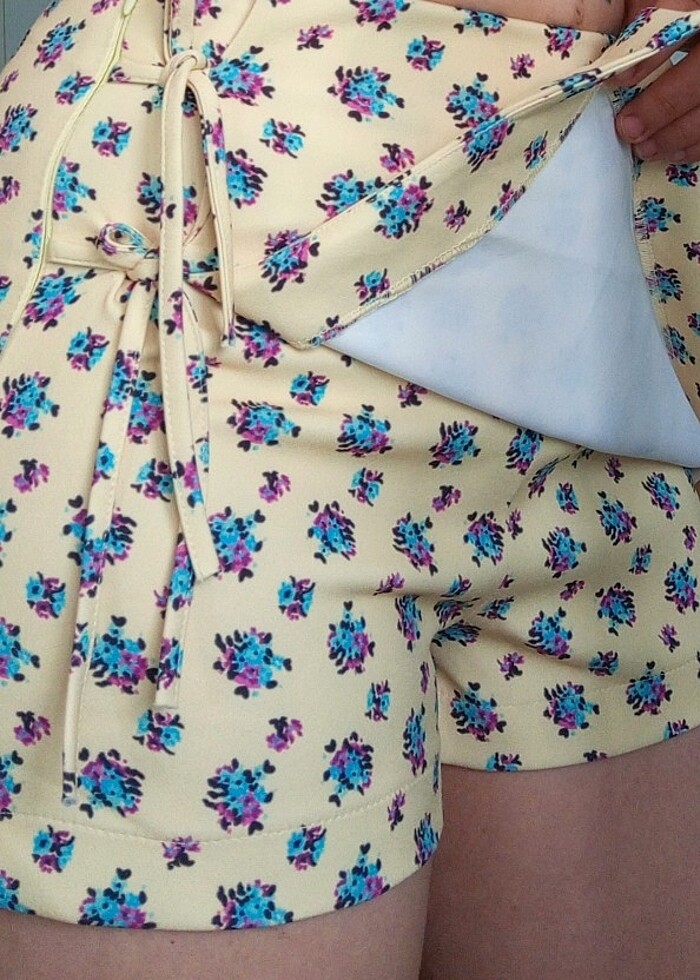 çiçekli şort etek - Görsel 3