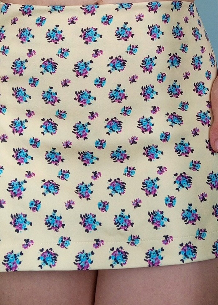 çiçekli şort etek - Görsel 5