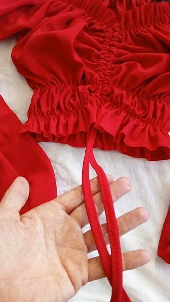 Kırmızı bluz - Görsel 4