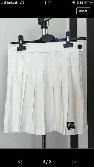 Bershka beyaz etek