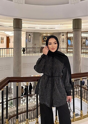 42 Beden siyah Renk İkili tesettür takım