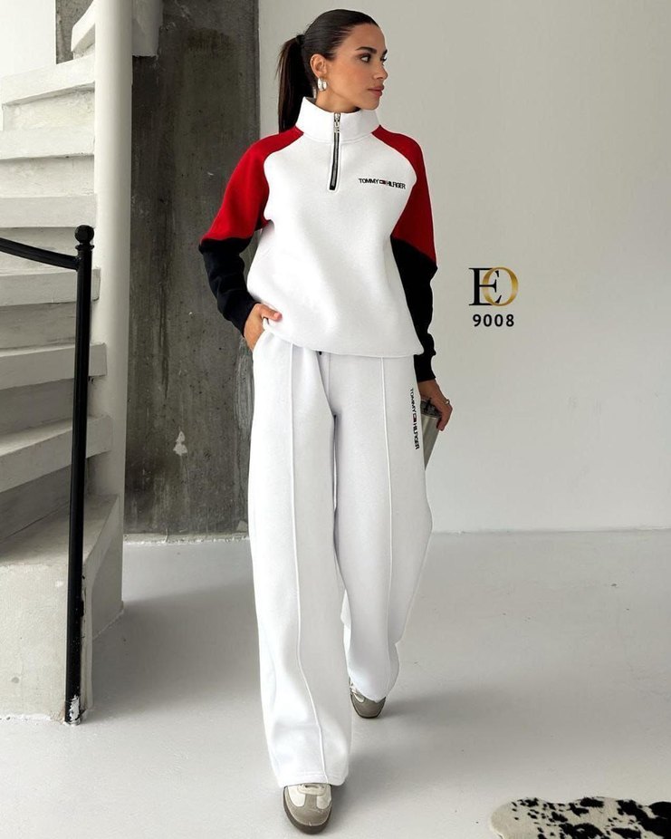 Uzun Kollu Fermuarlı Siyah Kadın Eşofman Üstü - Görsel 2