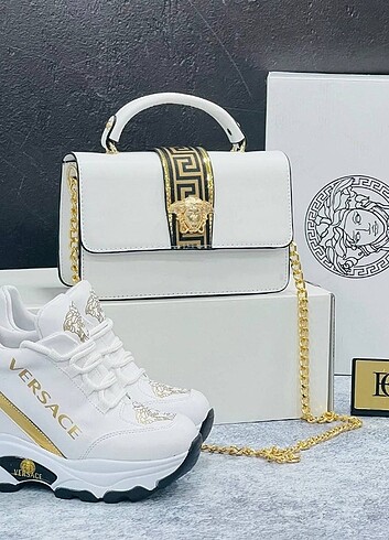 versace çanta cüzdan ve ayakkabı takım
