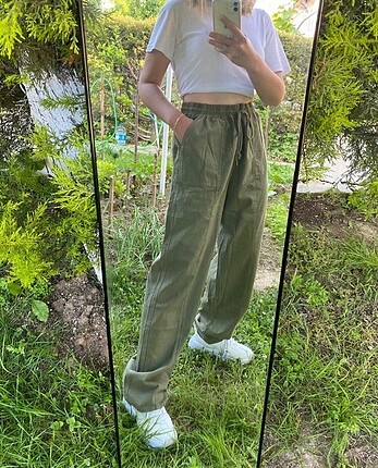 OYSHO MUADİLİ KETEN PANTOLON