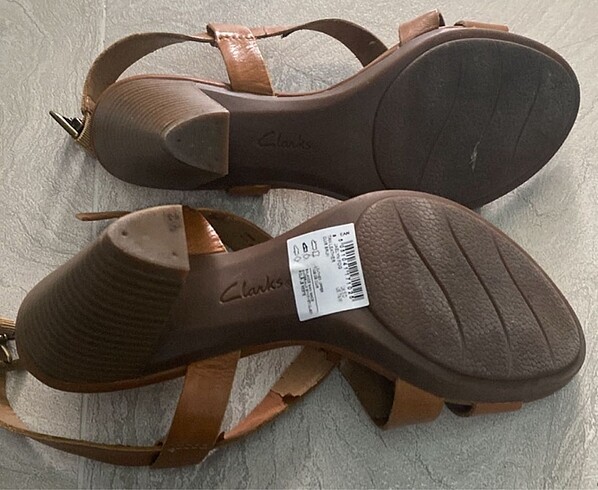 37,5 Beden kahverengi Renk Clarks kadın sandalet