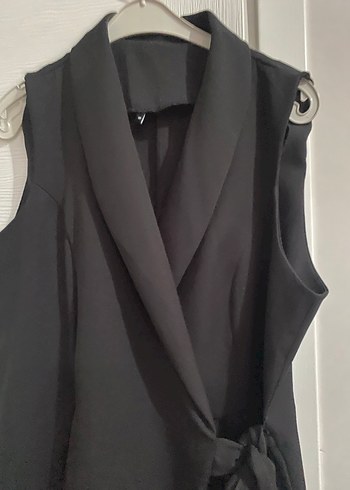 Siyah Kemerli elbise - Görsel 3