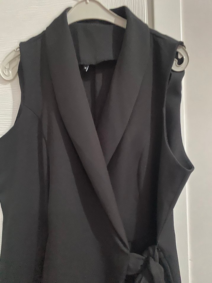 Siyah Kemerli elbise - Görsel 3