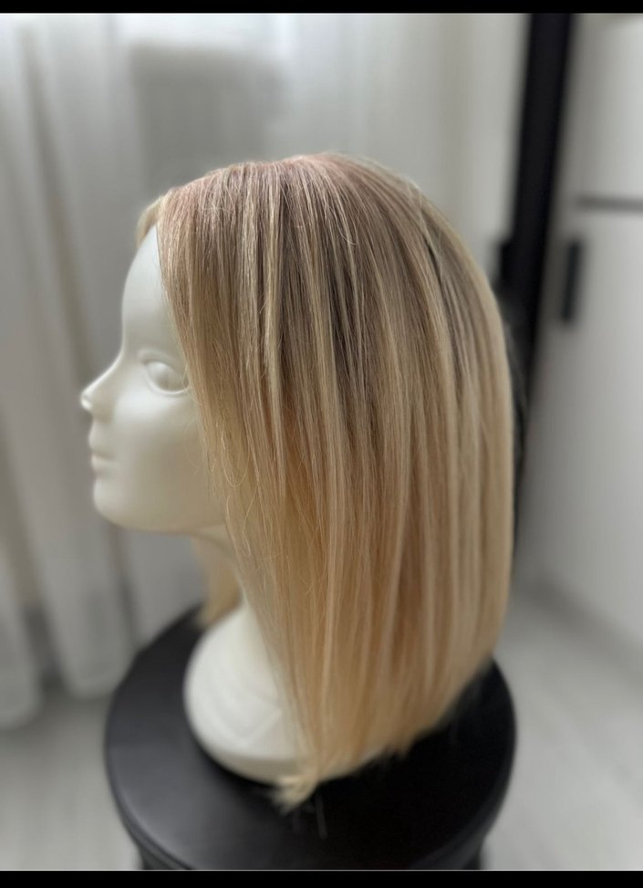 %100 gerçek saç tül peruk - Görsel 4