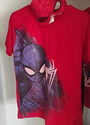 Çocuk takım 3 lü , Spiderman alt üst ve maskesi 