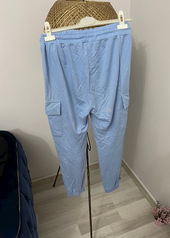 Defacto Kadın Mavi Denim Bel Detaylı Rahat Kesim Eşofman