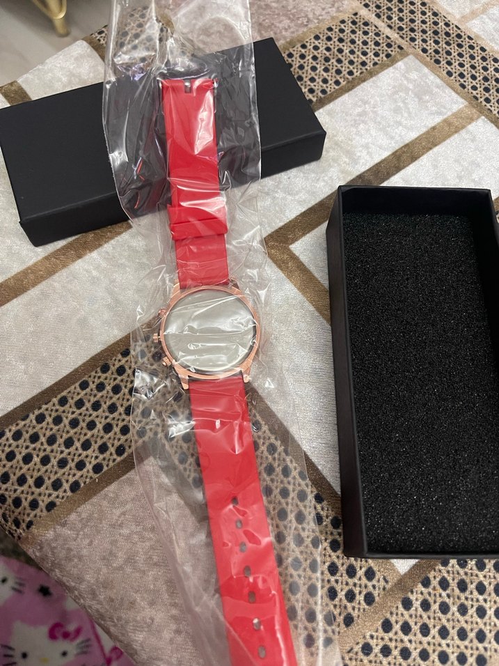 Kırmızı Kadın Kol Saati - Görsel 3