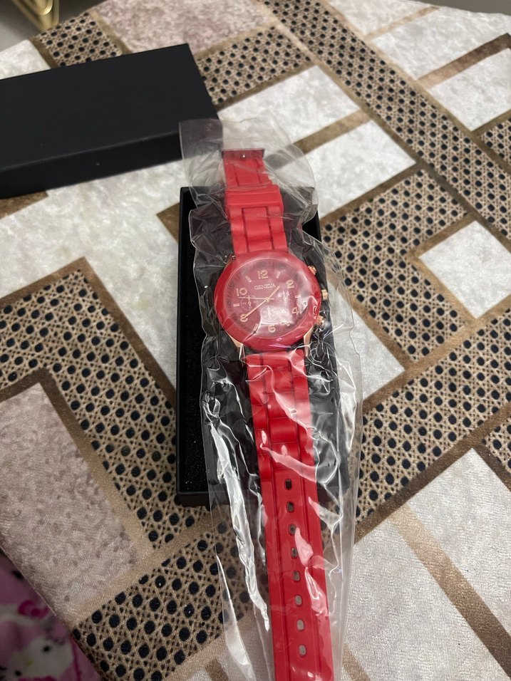 Kırmızı Kadın Kol Saati - Görsel 2