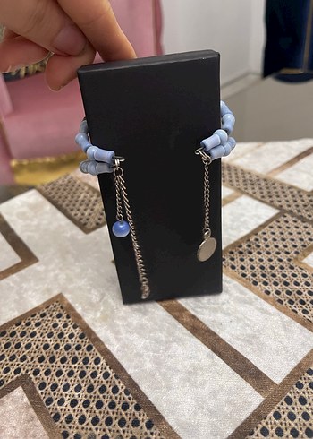 Mavi Boncuklu Bohem Kadın Bileklik - Görsel 7