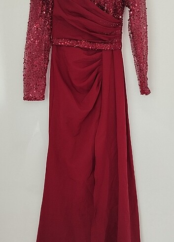 38 Beden bordo Renk #abiye#