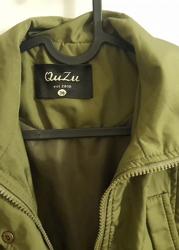 quzu marka Haki Midi Ceket - Görsel 3