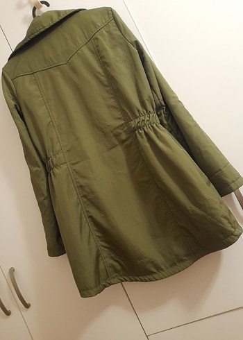 quzu marka Haki Midi Ceket - Görsel 4