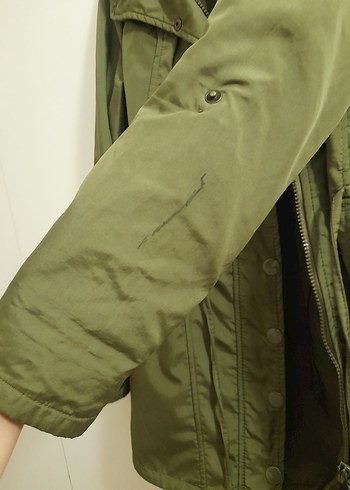quzu marka Haki Midi Ceket - Görsel 5