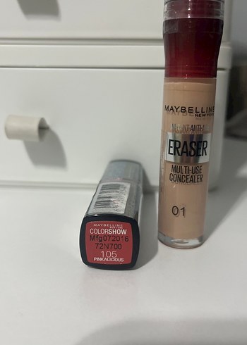 Maybelline Eraser Kapatıcı ve ruj - Görsel 3